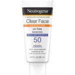 Neutrogena Clear Face Oil Free Sunscreen Broad Spectrum Spf 50 88ml