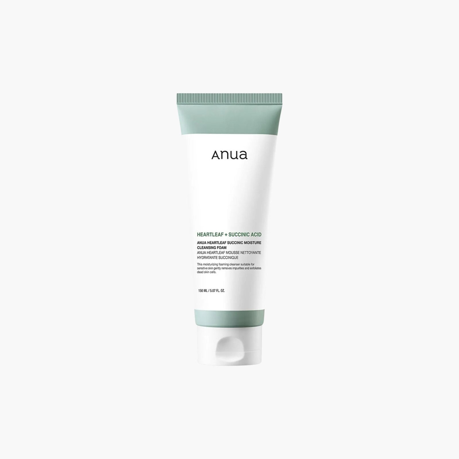 AnuaHeartleafSuccinicMoistureCleansingFoam150ml-4 ANUA - HEARTLEAF SUCCINIC MOISTURE CLEANSING FOAM 150ML - Image 1