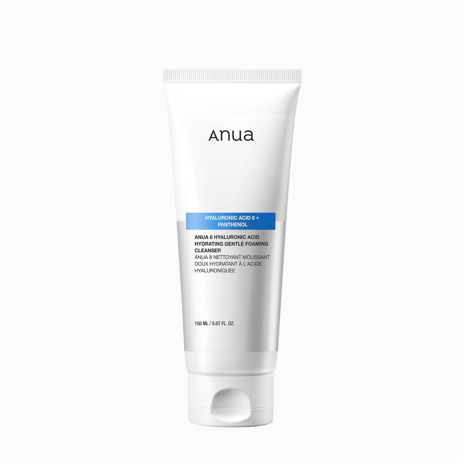 anua-us-cleanser-8-hyaluronic-acid-hydrating-gentle-foaming-cleanser-1239193743 ANUA - HYALURONIC ACID 8+ PANTHENOL HYDRATING GENTLE FOAMING CLEANSER 150ml - Image 1
