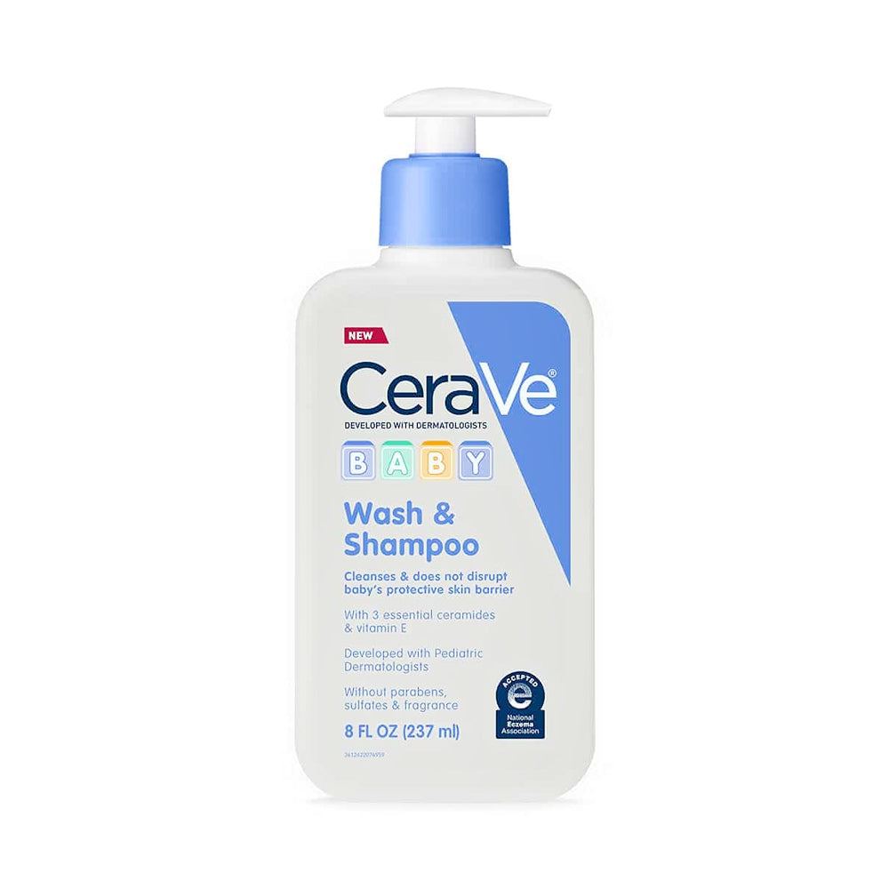 3606000560192 CERAVE BABY WASH & SHAMPOO 237ML - Image 1