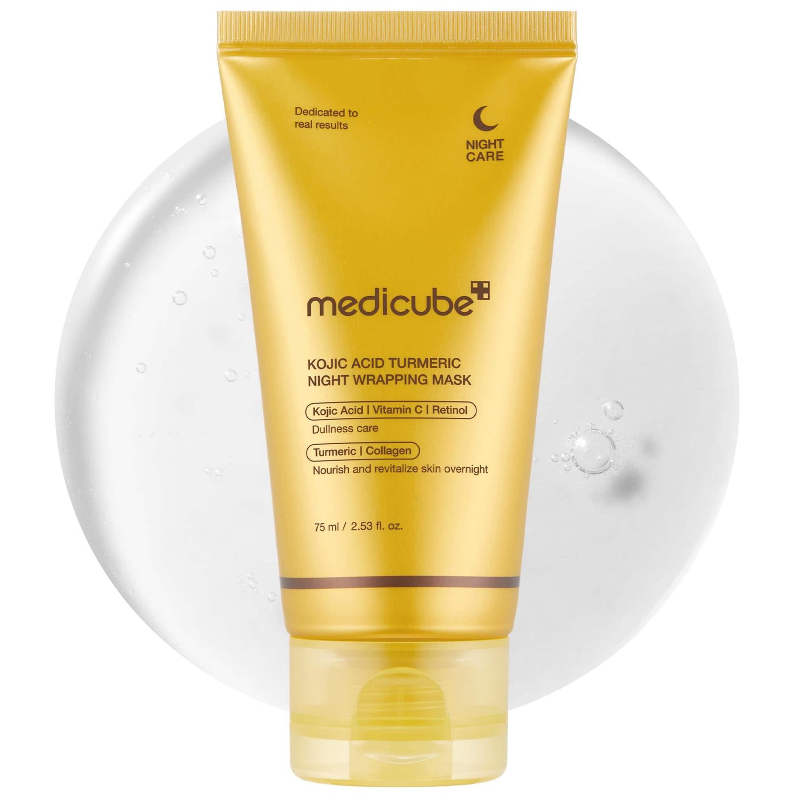61gzpp88rgl MEDICUBE+ KOJIC ACID TURMERIC NIGHT WRAPPING MASK 75ML - Image 1