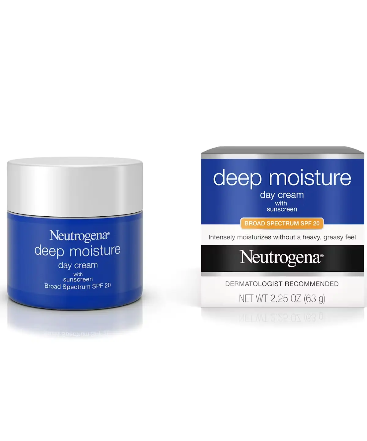 6802535 NEUTROGENA DEEP MOISTURE DAY CREAM SPF20 2.25OZ - Image 1