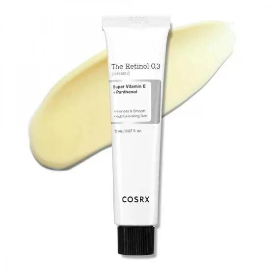 COSRX - The Retinol 0.3 Cream 20ml-550x550.jpg COSRX THE RETINOL 0.3 SUPER VITAMIN E + PENTHENOL 20ML - Image 1