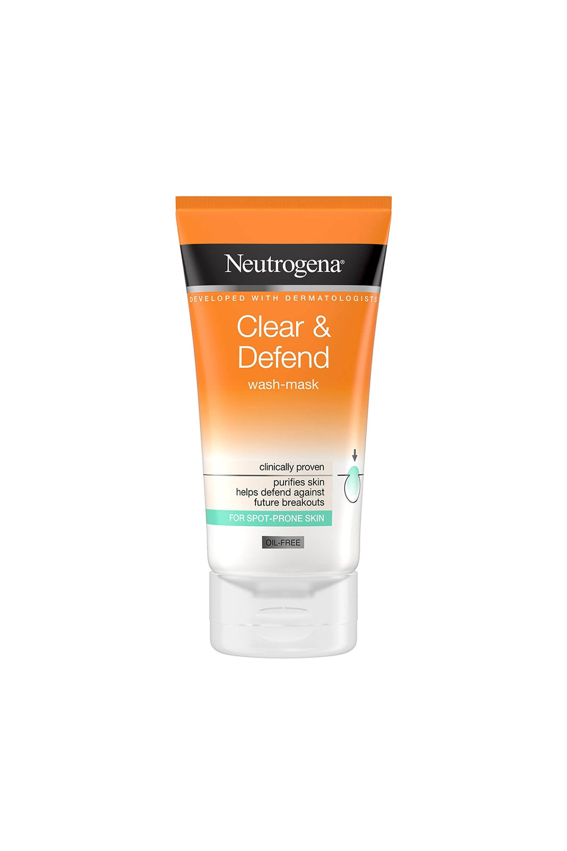 Clear-Defend-Mask-Wash-150ml-RIOS-211 NEUTROGENA CLEAR & DEFEND FACE WASH & MASK 150ML - Image 1