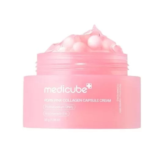 Medicube - PDRN Pink Collagen Capsule Cream 55g-550x550.jpg Medicube - PDRN Pink Collagen Capsule Cream 55g - Image 1