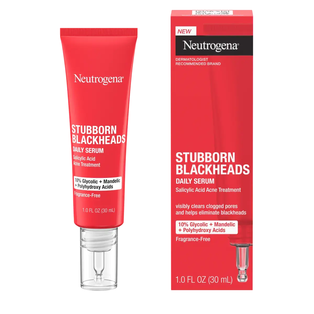 NTG_070501111611_US_Stubborn_Blackheads_Daily_Serum_1OZ_OBWB NEUTROGENA BLACKHEADS DAILY SERUM ACNE TREATMENT 30ML - Image 1