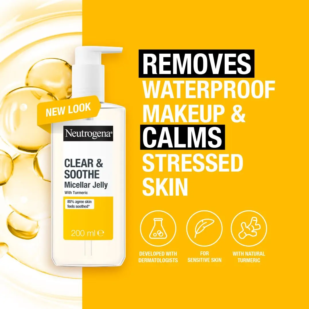 NEUTROGENA CLEAR & SOOTHE MICELLER JELLY 200ML - Image 3