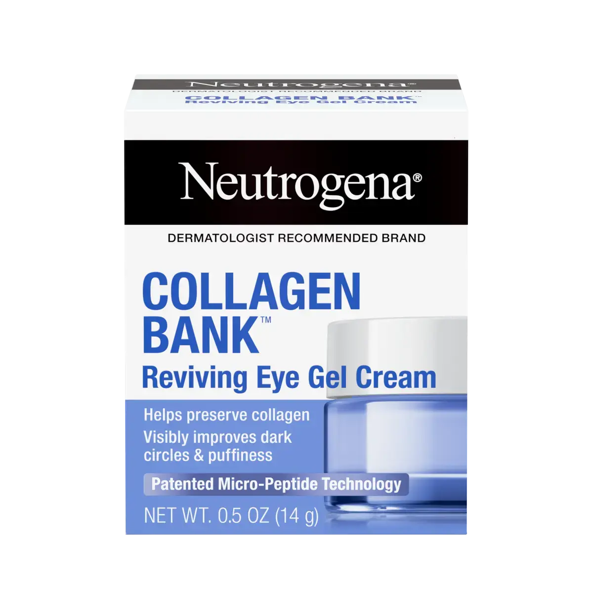 NTG_NA_US_70501078624_680786200_COL_BANK_REVIVING_EYE_GEL_CRM_0.5oz_00000 NEUTROENA COLLAGEN BANK REVIVING EYE GEL CREAM 14G - Image 1