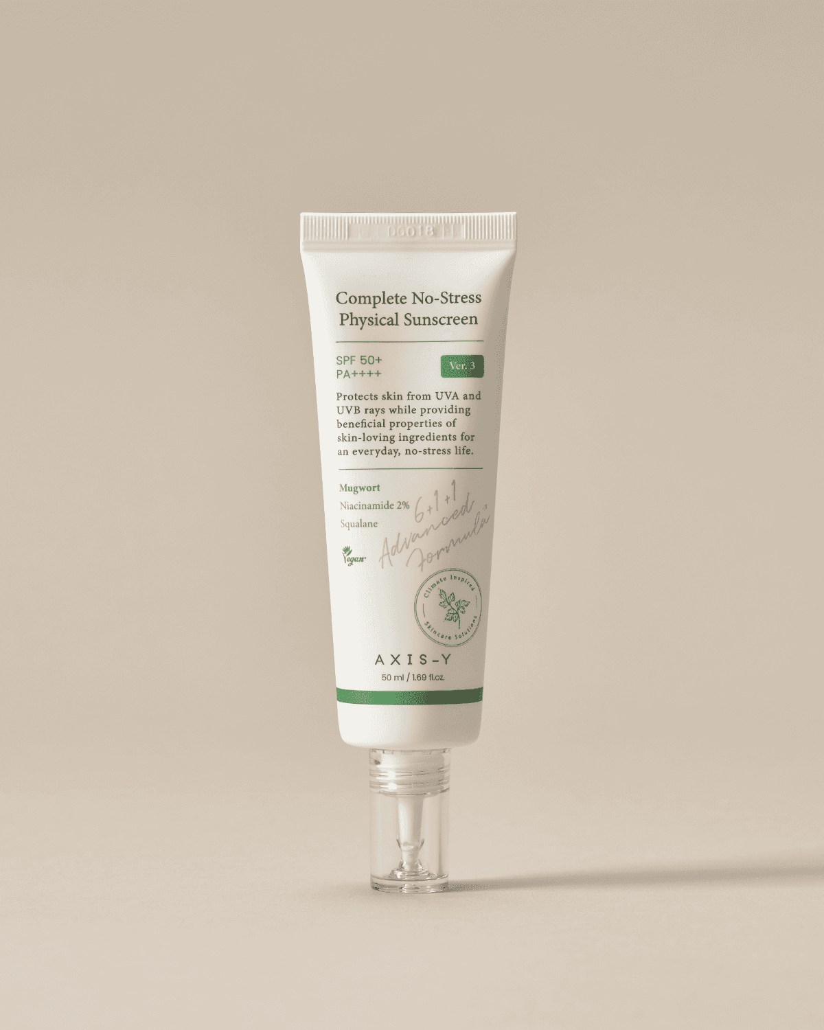 V3_Sunscreen (1) AXIS-Y COMPLETE NO STRESS PHYSICAL SUNSCREEN SPF50+ PA++++ (50ML) - Image 1
