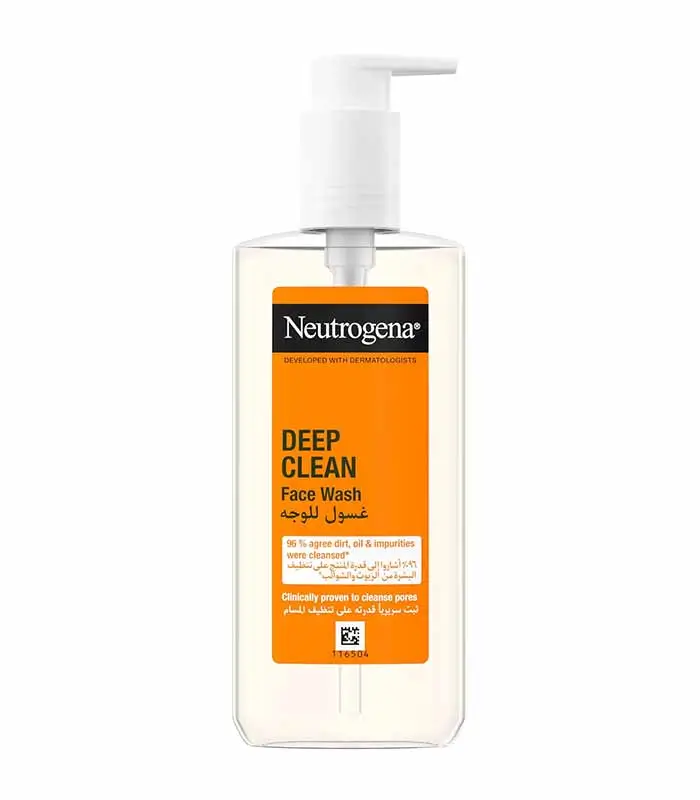 neutrogena-face-wash-deep-clean-1 NEUTROGENA DEEP CLEAN DAILY WASH PUMP 200ML - Image 1