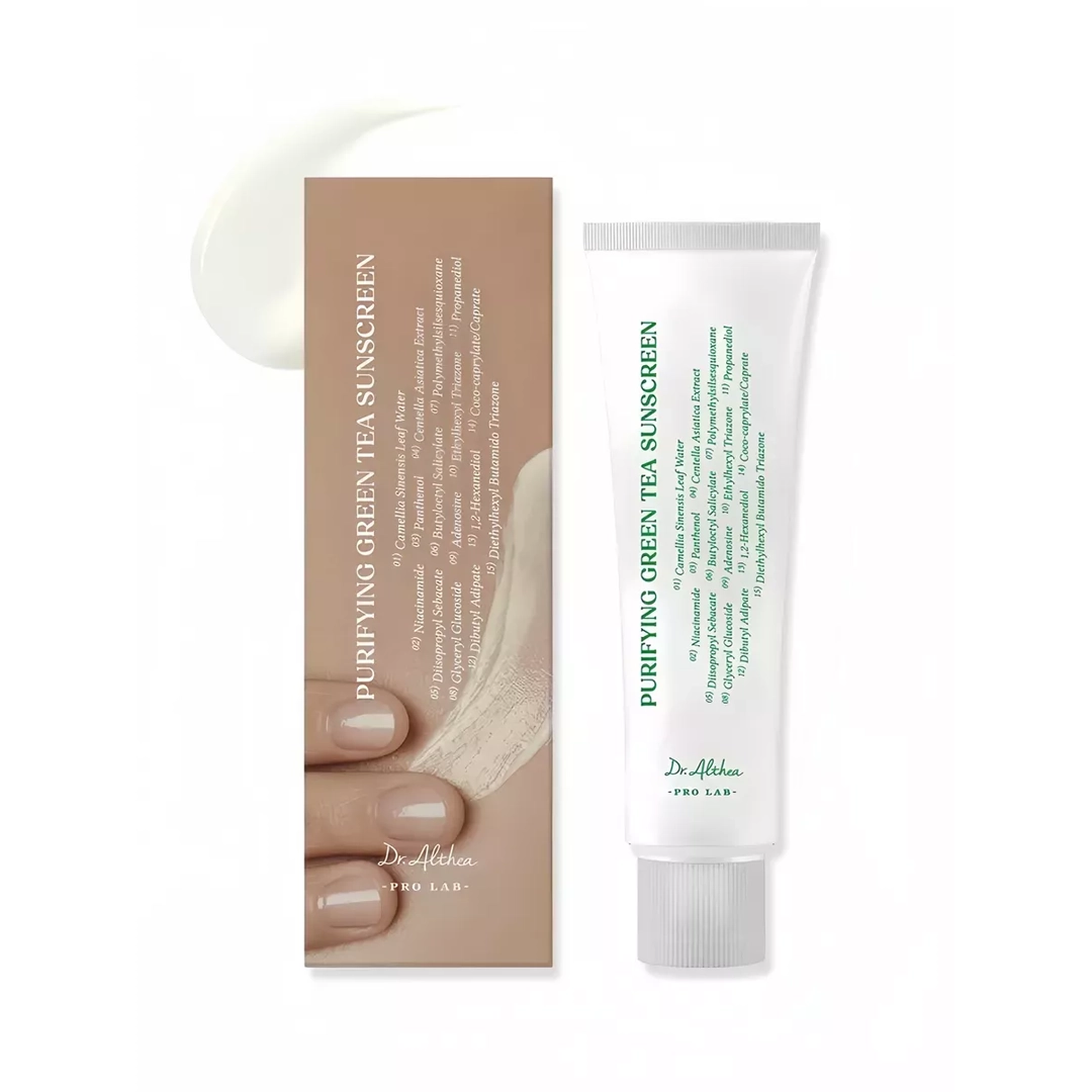 dr-althea-purifying-green-tea-sunscreen_DarBeauty DR ATHLEA GREEN TEA SUNSCREEN 50ML - Image 1